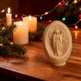 Oval Virgin Mary Scented Candle: A Sacred Blend of Devotion & Elegance