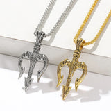Poseidon Trident Necklace Men's Lucky Charm - BGCOPPER