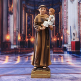 St. Anthony Resin Tabletop Ornament: a piece of faith under the grace of God - BGCOPPER