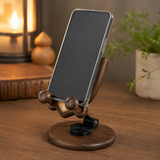 Beechwood Guardian Angel Adjustable Phone Stand – Faith-Inspired Wooden Desk Holder