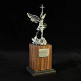 The size is only 153mm. Archangel Michael Statue: A Resin Symbol of Divine Protection & Spiritual Strength