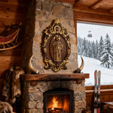 St. Jude Wooden Religious Icon Wall Artwork - Patron Saint of Despair in Troubled Times