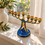 Holy 9-Branch Christian Menorah: Emblem of Divine Light and Devout Faith