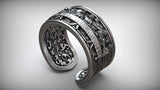 The Last Supper 925K Sterling Silver Open End Adjustable Ring - BGCOPPER