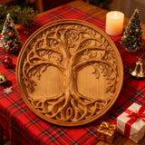 Tree of Life Wood Wall Art Decor Best Christmas Gift - With Free Stand