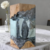 Virgin Mary Resin & Wood Night Light Ornament (Plug-in Version)