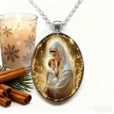 “Madonna & Child” Christian Necklace – A Symbol of Maternal Grace, Devotion, and Heavenly Protection