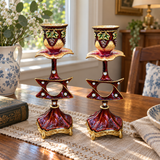 Vintage Burgundy Star of David Candle Holder – Faith & Heritage Home Decor