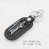 St.Benedict Guadalupe Miraculous Medal Keyrings Leather Car Key Chains - BGCOPPER