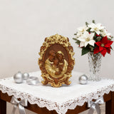 Bgcopper Holy family Nativity Wood Carving Gift Religious Family Wall Decor