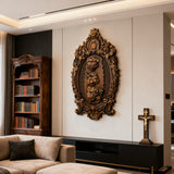 Drei heilige Herzen der Heiligen Familie Wand hängende Kunst arbeit Personal isierte religiöse Geschenk Holz dekor