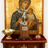 The size is only 153mm. Archangel Michael Statue: A Resin Symbol of Divine Protection & Spiritual Strength
