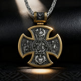 S925 sterling silver double-sided Jesus and Virgin Mary necklace