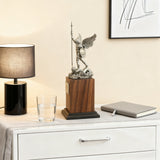 The size is only 153mm. Archangel Michael Statue: A Resin Symbol of Divine Protection & Spiritual Strength