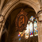 Drei heilige Herzen der Heiligen Familie Wand hängende Kunst arbeit Personal isierte religiöse Geschenk Holz dekor