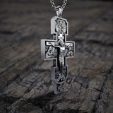S925K Silver Orthodox Crucifixion Necklace - BGCOPPER