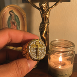 Jesus Crucifixion Gold Ring: Forging Faith with Steel - gift presentation