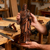 The Sacred Heart of Jesus — Hand-Carved Beechwood Statue | A Symbol of Divine Love, Mercy & Eternal Hope
