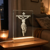 Jesus Crucifixion Glass Lamp: Turning Faith into a Tangible Daily Sacred Object