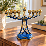 Holy 9-Branch Christian Menorah: Emblem of Divine Light and Devout Faith