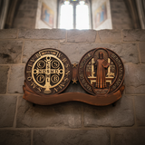 St. Benedict's Exorcism Medal Christian Wall Plaque - Best Christmas Gift