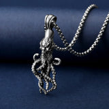 Pure Tin Shield Octopus Necklace - BGCOPPER