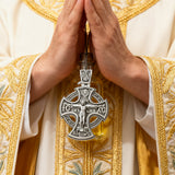 Double Sided 925 Sterling Silver Religious Pendant - Crucifixion of Christ & St. Michael Medal - Choose from 5 Chain Styles - Free Polishing Cloth