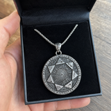 Seal of the Seven Angels Round Necklace Amulet