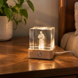 St. Francis of Assisi Crystal Lamp: A Beacon of Peace & Creation