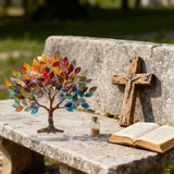 š³ Tree of Life Acrylic Desktop Art: A Christian Symbol of Roots in Faith, Fruits in Grace