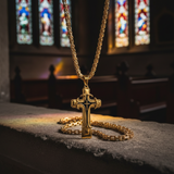 Triple Stainless Steel Cross Necklace
