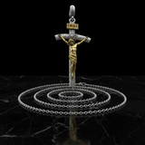 BGCOPPER S925K Silver Crucifix of Jesus Christ: A Timeless Masterpiece of Faith and Art