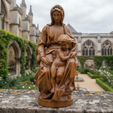 Bruges Madonna Statue: Hand-Carved Beechwood, Woven With Faith and Story - design detail