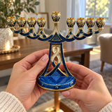 Holy 9-Branch Christian Menorah: Emblem of Divine Light and Devout Faith