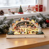Wooden Christmas LED Village Bridge Light – A Cozy Winter Wonderland in Your Home