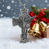 New titanium steel/S925K silver Archangel St. Michael necklace