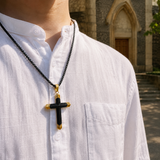 Titanium Steel 18K Gold Cross Necklace | A Christian Emblem of Faith and a Fashion Statement