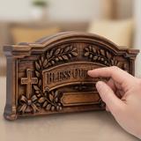 Bless Our Home Solid Wood Family Plaque