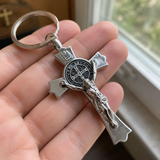 Saint Benedict Cross Keychain – Your Daily Shield of Faith and Protection - craftsmanship detail