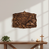 "Jesus, I Trust in You" - Handcrafted Solid Wood Religious Plaque with John 3:16 Eternal Promise