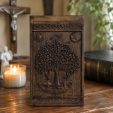 Handcrafted Beechwood Tree of Life Urn — A Testament to Eternal Life in Christ 🌿✞