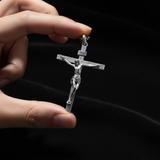 S925K Silver Jesus Crucifix Pendant | A Tangible Reminder of His Love - craftsmanship detail