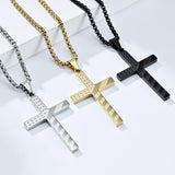 American Flag Cross Necklace - BGCOPPER