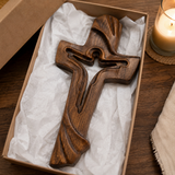 Jesus Ascends the Cross Wood Carving