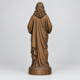 Sacred Heart of Jesus Hand-Carved Beechwood Statue – Catholic Prayer, Home Blessing & Faith Gift