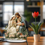 Holy Family 2D Flat Acrylic Decor – A Gentle Reminder of Love & Unity in Your Home