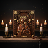 Unsere Liebe Frau von der immerwährenden Hilfe Holzschnitzerei Wanddekoration Geschenk