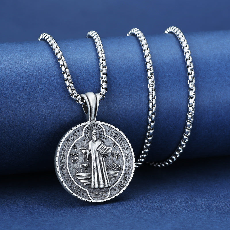 Saint Benedict Medallion Ward Off Evil Necklace