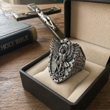Archangel Michael Steel Titanium Ring——Giving us the strength and courage to move forward
