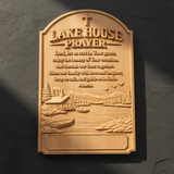 Lake House Prayer Wood Wall Plaque